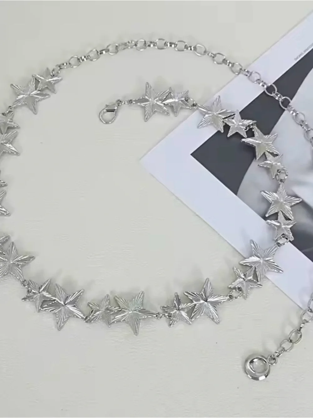 Silver Star Chain Belt - Women Accessories